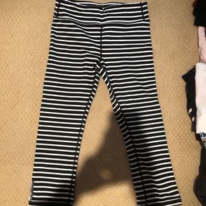 NWOT never worn athletes striped leggings